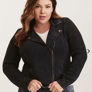 Sweater Sleeve motto jacket